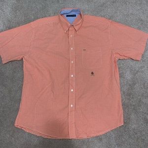 Tommy Hilfiger Short Sleeve Crest Logo. Orange.